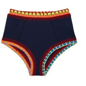 NWT TASMIN - HIGH RISE BOTTOM Navy Multi Neon